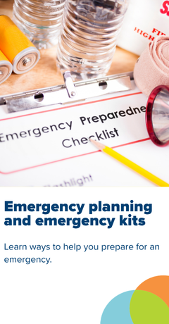 Emergency planning tile