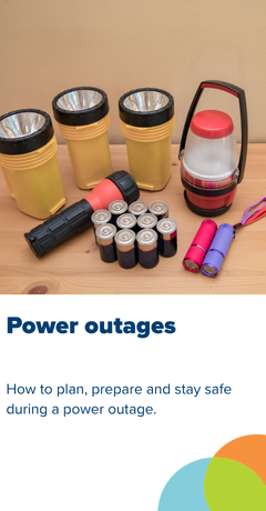 Power outages tile