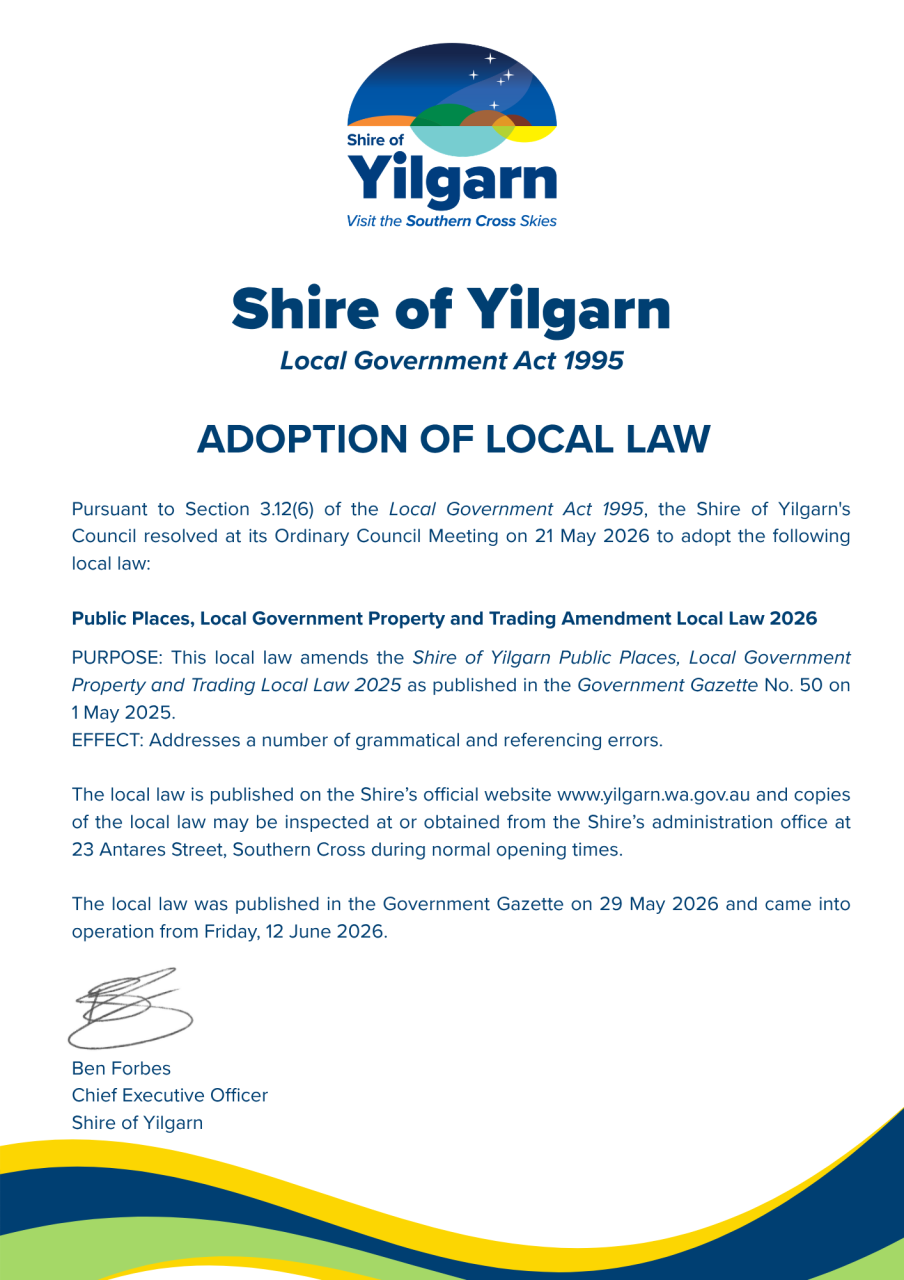 Adoption of Local Law