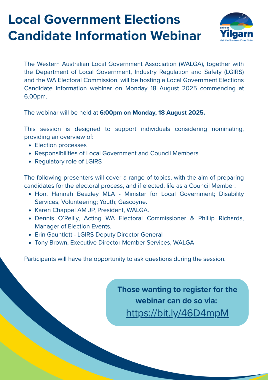 LG Election Webinar poster