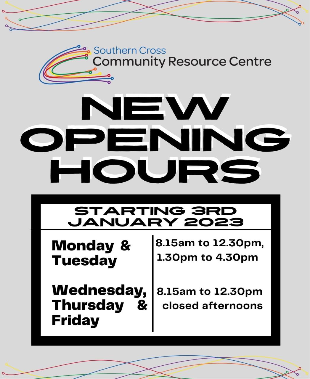 CRC hours changing