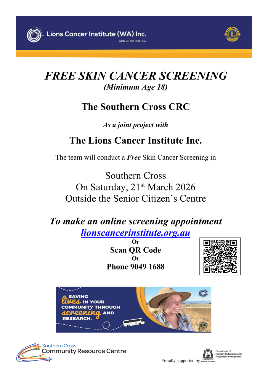 Lion's Skin Cancer Screening Bus in town